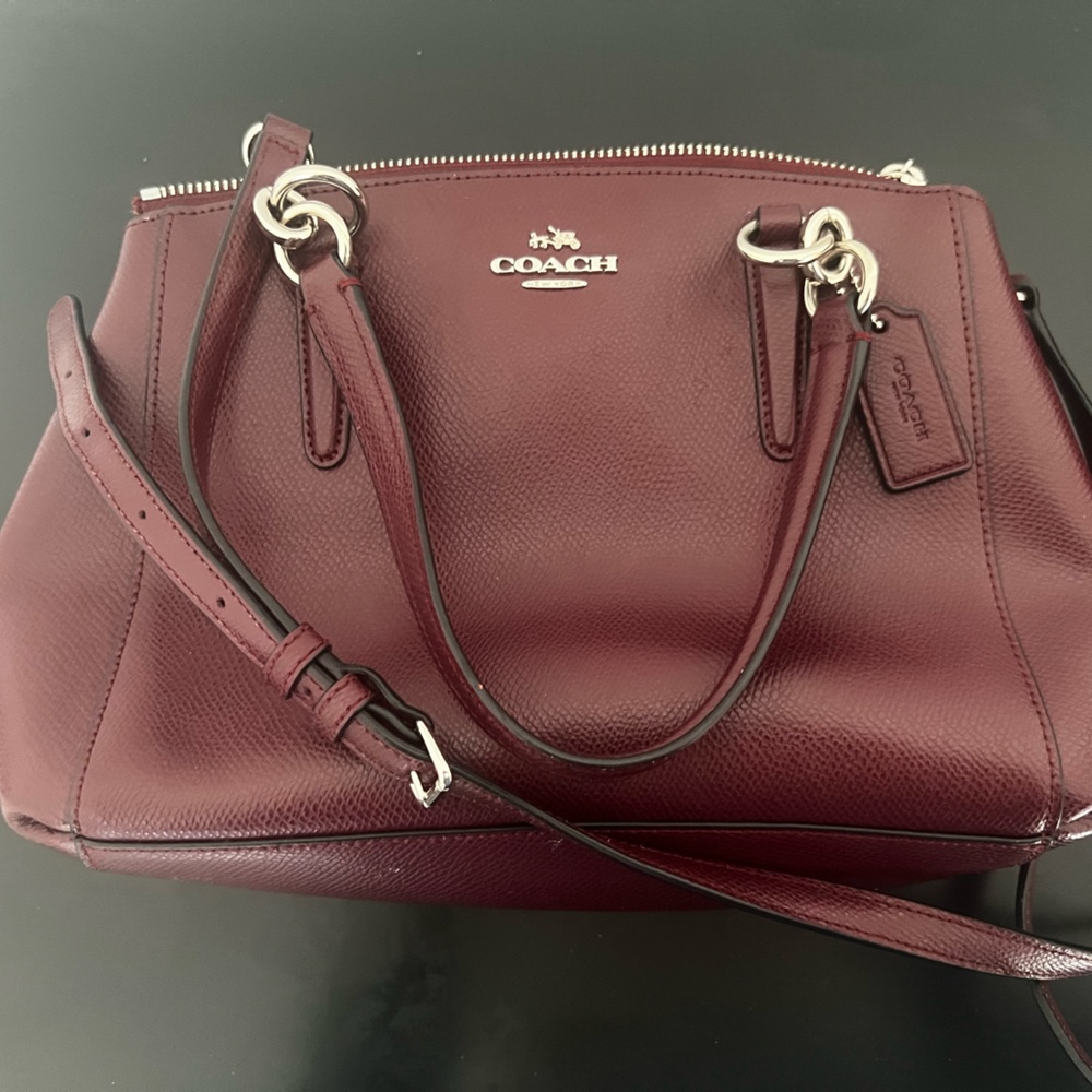 Coach Christie Carryall Burgundy
